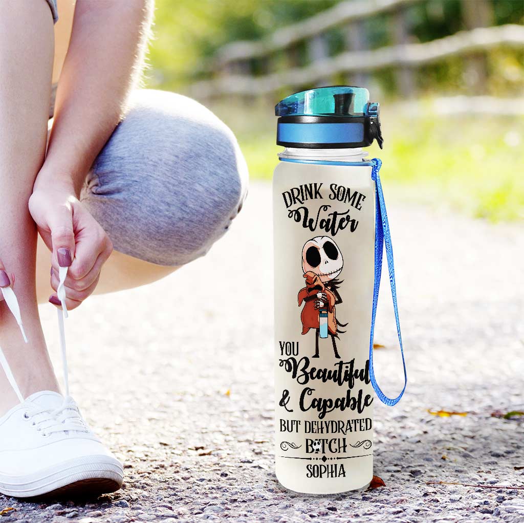 Personalized Water Tracker Bottle Custom Name Gift for Her Water Tracker Bottle GradoCreations
