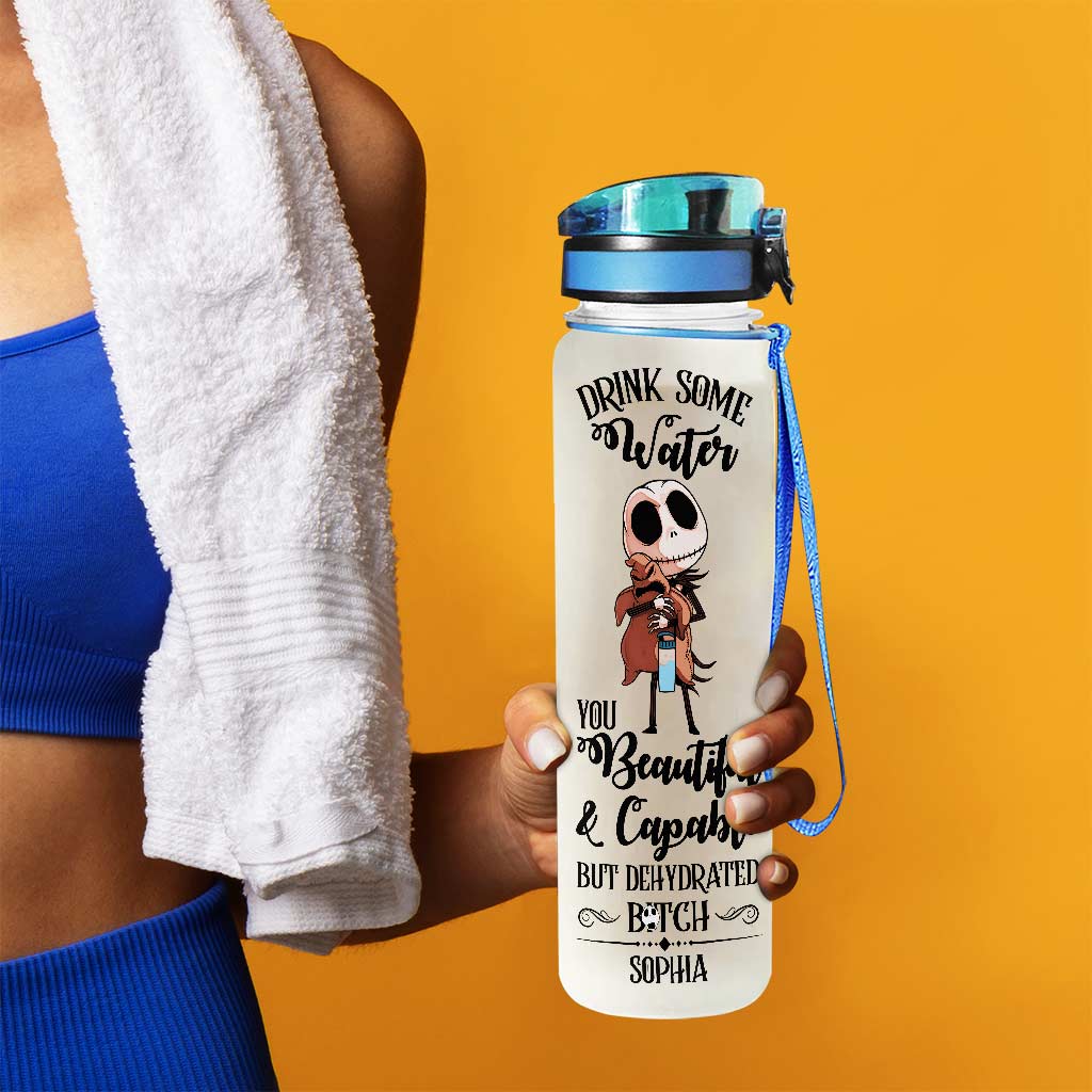 Personalized Water Tracker Bottle Custom Name Gift for Her Water Tracker Bottle GradoCreations
