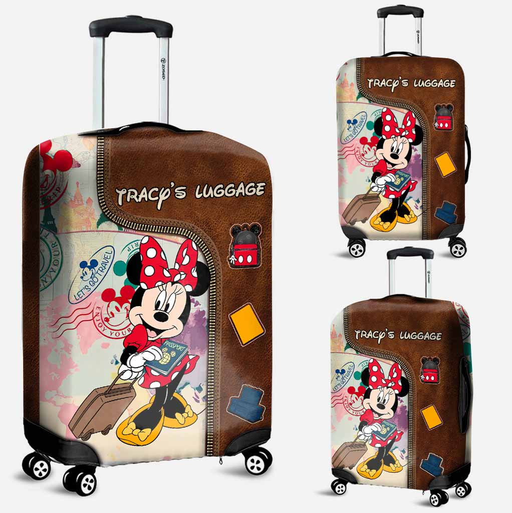 Personalized Leather Handbag & Luggage Cover Set for Travel Leather Handbag & Luggage Cover GradoCreations