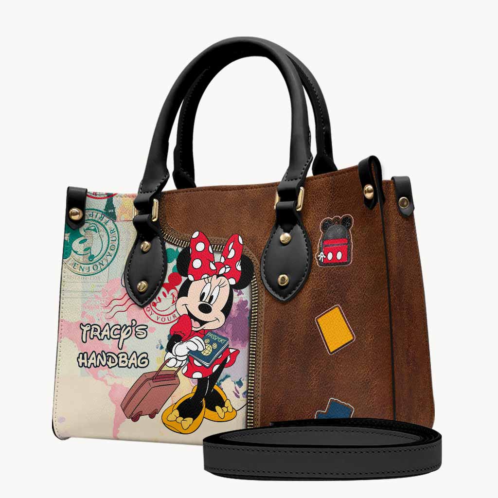 Personalized Leather Handbag & Luggage Cover Set for Travel Leather Handbag & Luggage Cover GradoCreations