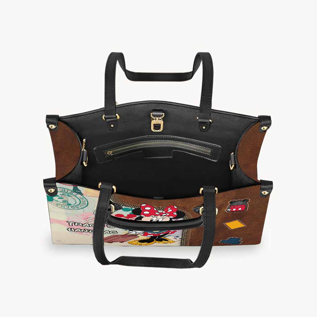 Personalized Leather Handbag & Luggage Cover Set for Travel Leather Handbag & Luggage Cover GradoCreations