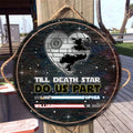 Personalized Till Death Star Do Us Part Round Wood Sign Gift for Couples Round Wood Sign GradoCreations