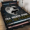 Personalized Star Wars Couple Quilt Set Custom Names Gift Quilt Set GradoCreations