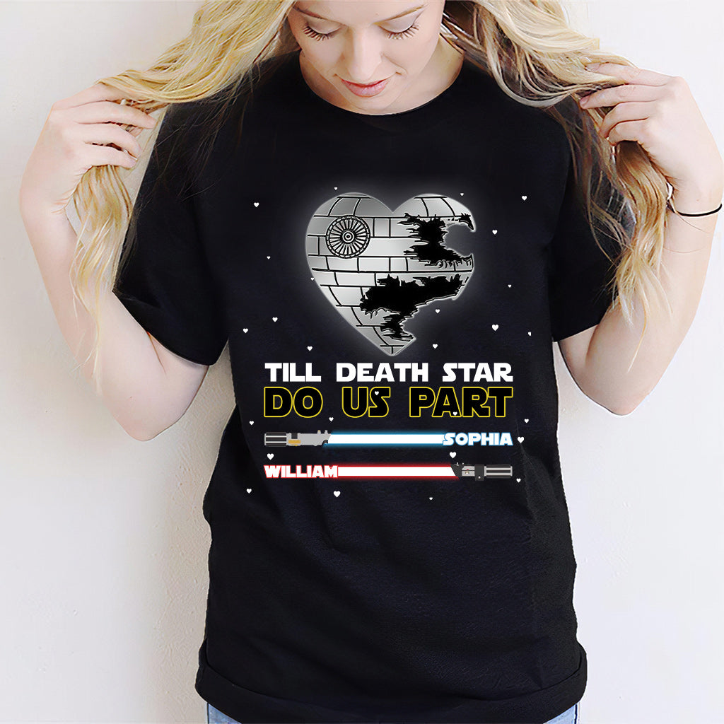 Personalized Till Death Star Do Us Part Couple T-shirt & Hoodie Gift T-shirt & Hoodie GradoCreations