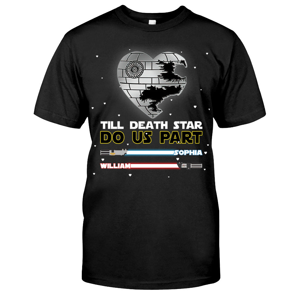 Personalized Till Death Star Do Us Part Couple T-shirt & Hoodie Gift T-shirt & Hoodie GradoCreations