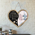 Personalized Ohana Wood Sign Custom Name Couple Gift Heart Wood Sign GradoCreations