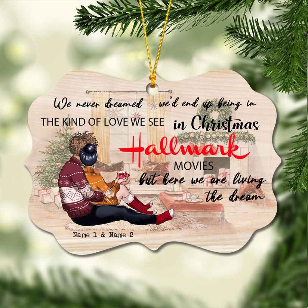 Personalized Christmas Ornament Custom Names Acrylic Gift Ornament GradoCreations