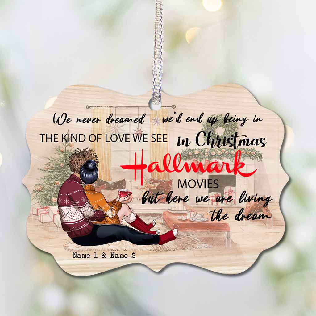 Personalized Christmas Ornament Custom Names Acrylic Gift Ornament GradoCreations