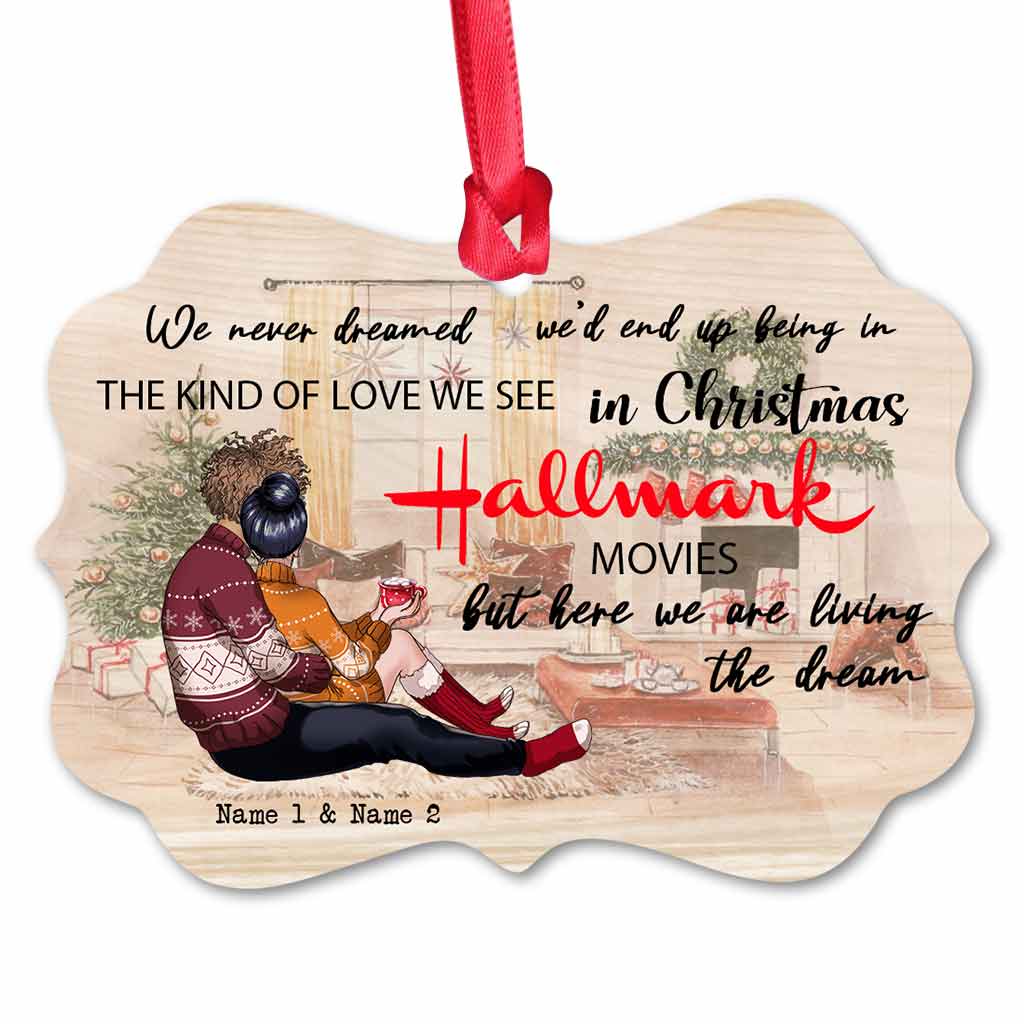 Personalized Christmas Ornament Custom Names Acrylic Gift Ornament GradoCreations