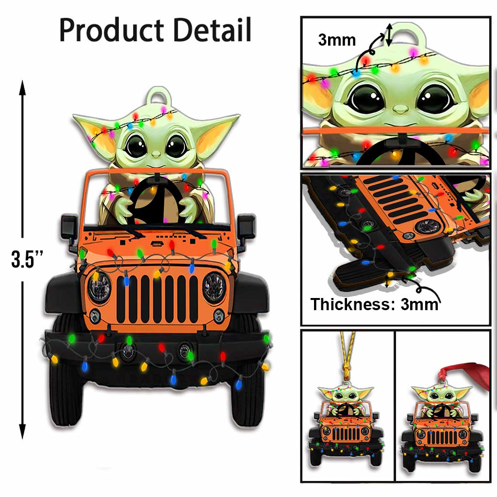Personalized Christmas Car Ornament Custom Name Gift for Kids Ornament GradoCreations