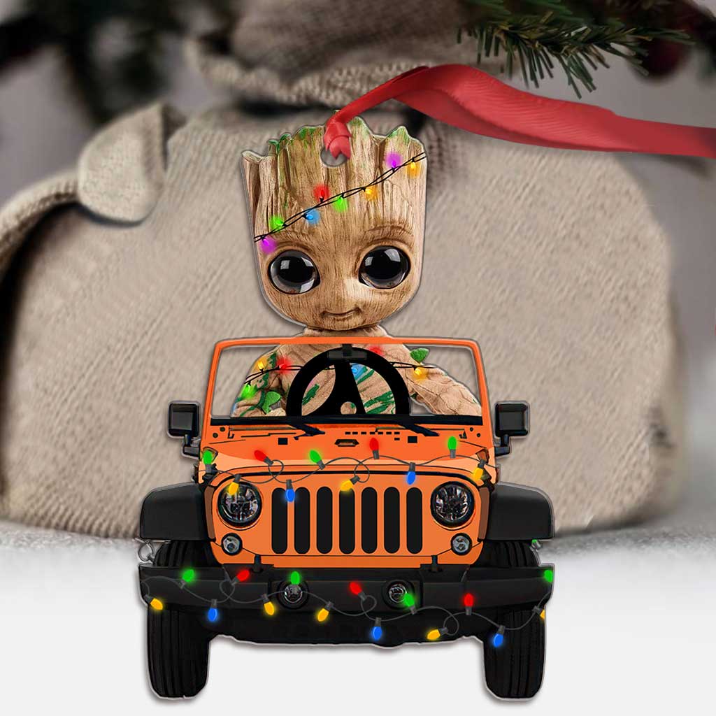 Personalized Christmas Car Ornament Customizable Gift for Friends & Family Ornament GradoCreations