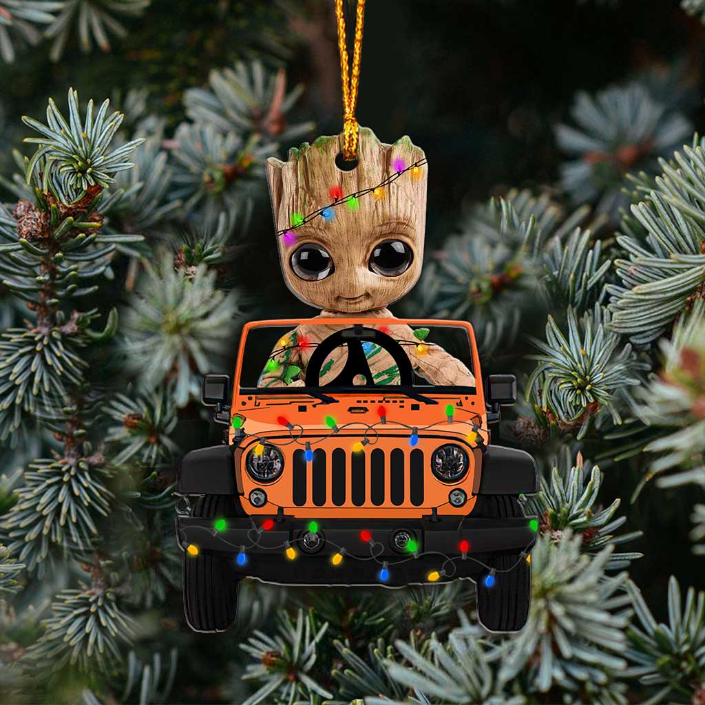 Personalized Christmas Car Ornament Customizable Gift for Friends & Family Ornament GradoCreations