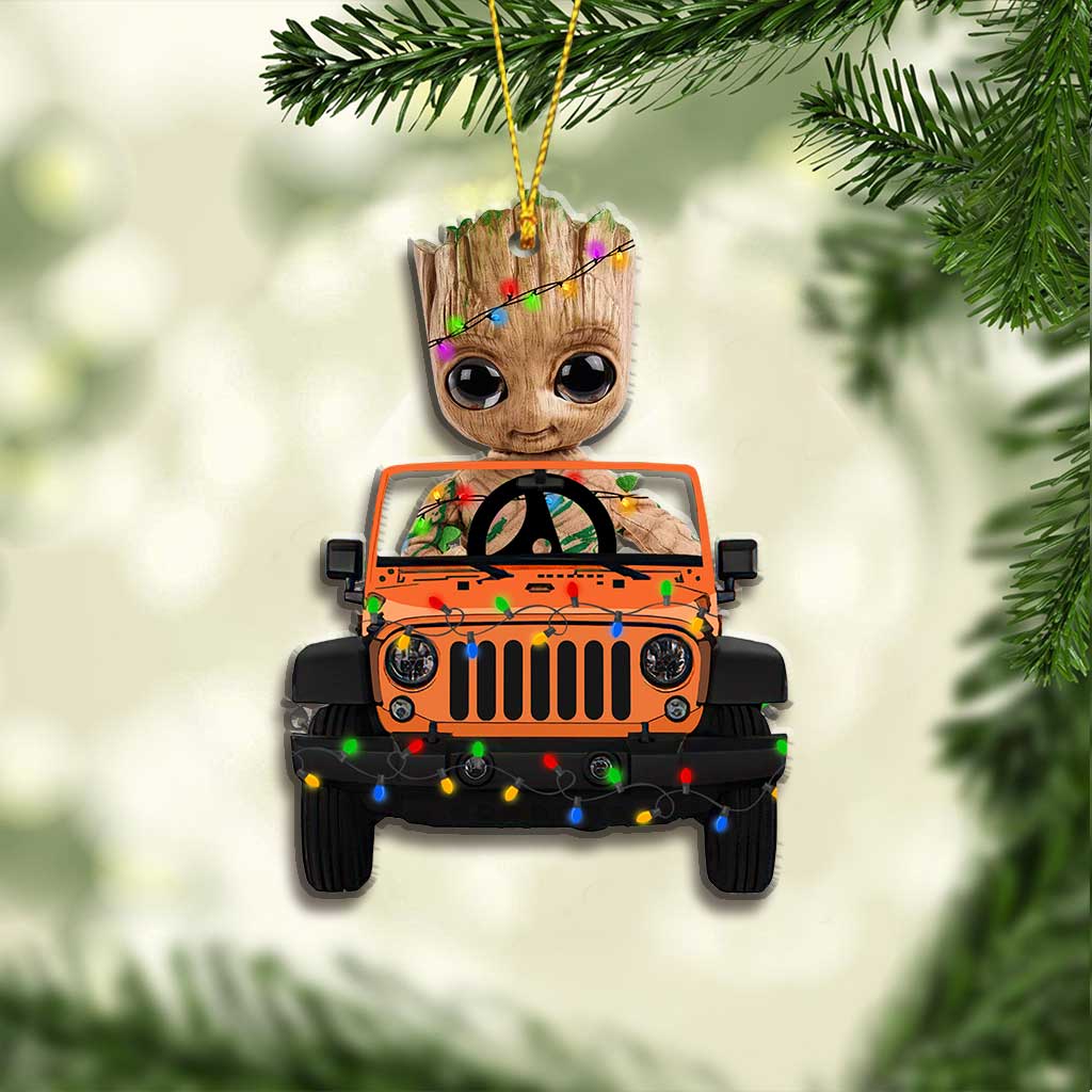 Personalized Christmas Car Ornament Customizable Gift for Friends & Family Ornament GradoCreations