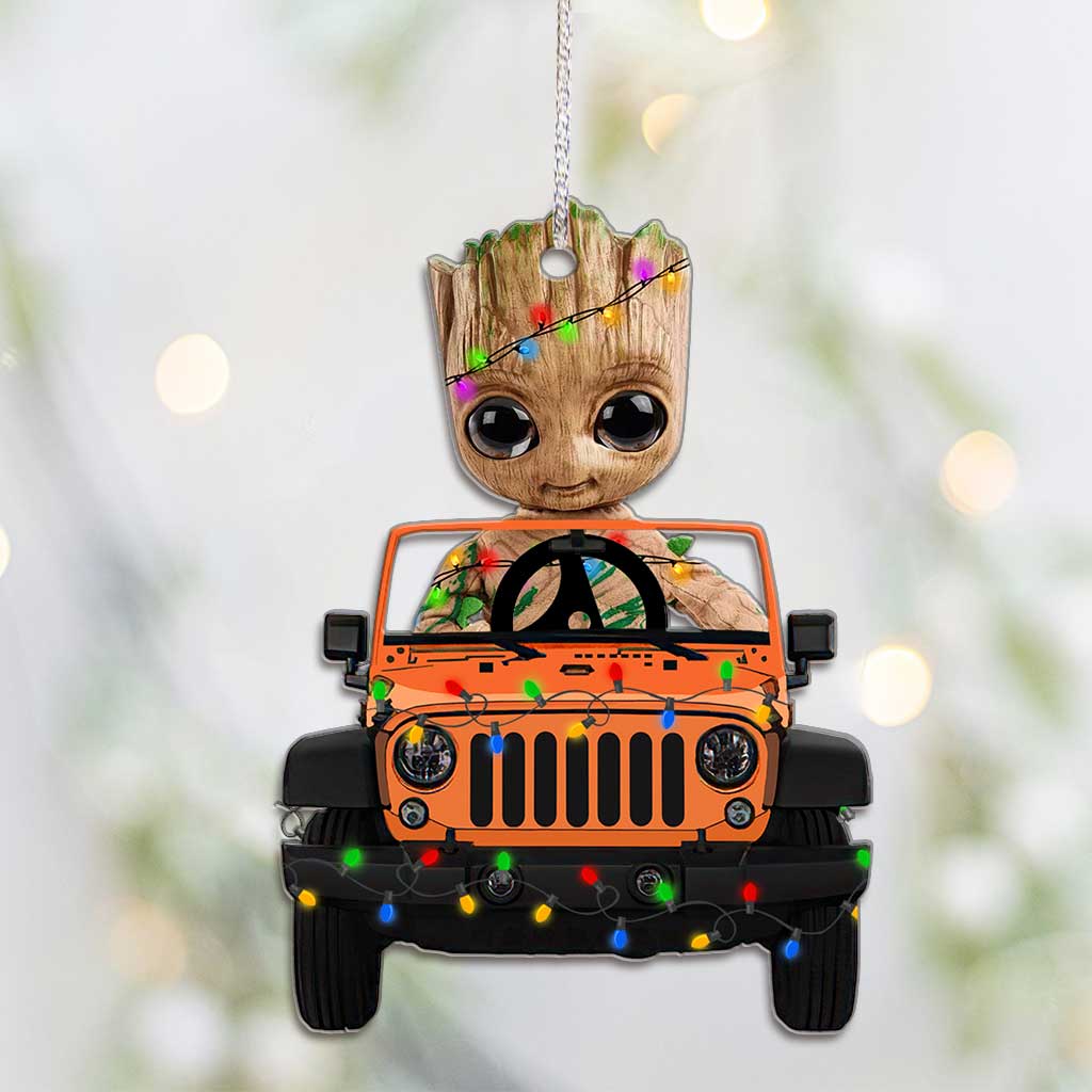 Personalized Christmas Car Ornament Customizable Gift for Friends & Family Ornament GradoCreations