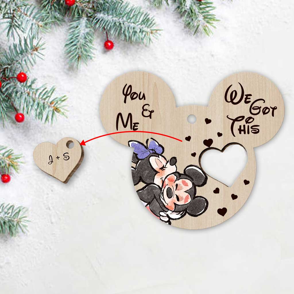 Personalized Christmas Mouse Wooden Pop Out Ornament Gift Pop Out Ornament GradoCreations