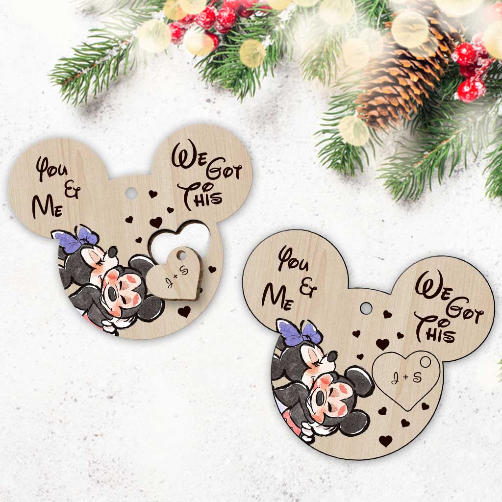 Personalized Christmas Mouse Wooden Pop Out Ornament Gift Pop Out Ornament GradoCreations