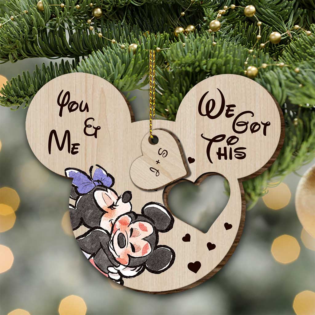 Personalized Christmas Mouse Wooden Pop Out Ornament Gift Pop Out Ornament GradoCreations