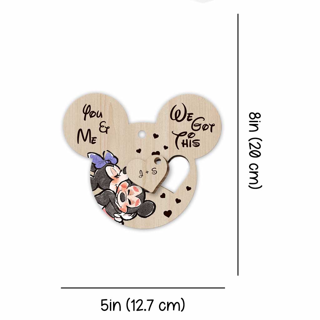 Personalized Christmas Mouse Wooden Pop Out Ornament Gift Pop Out Ornament GradoCreations