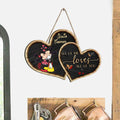 Personalized Heart-Shaped Wood Sign Custom Name Gift for Couples Wood Sign GradoCreations
