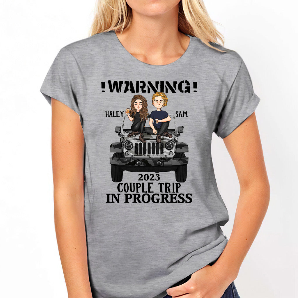 Personalized Couple Car T-Shirt and Hoodie with Custom Names | Engagement, Valentine's Day, Anniversary Gift T-shirt & Hoodie GradoCreations