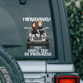 Personalized Couple Warning Car Decal Trip in Progress 2023 Decal Full GradoCreations