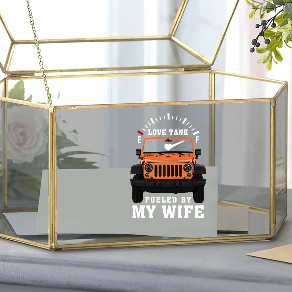 Personalized Love Tank Couple Car Decal for Vehicles - Custom Design Decal Full GradoCreations