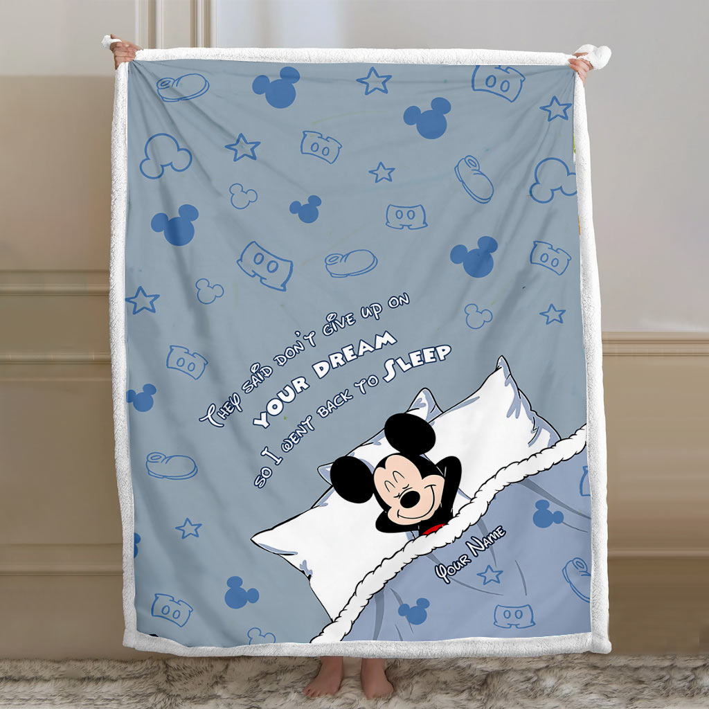 Personalized Mouse Blanket Custom Name Gift for Graduation Blanket GradoCreations
