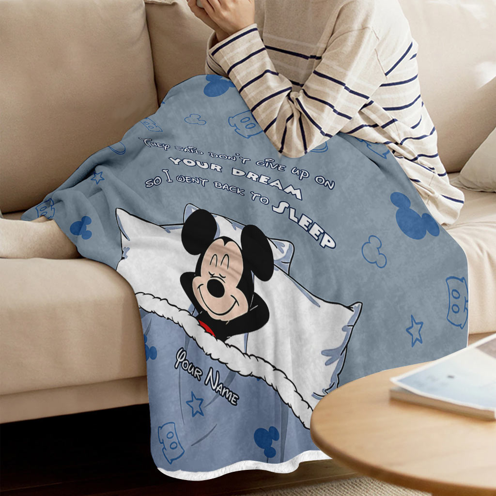 Personalized Mouse Blanket Custom Name Gift for Graduation Blanket GradoCreations