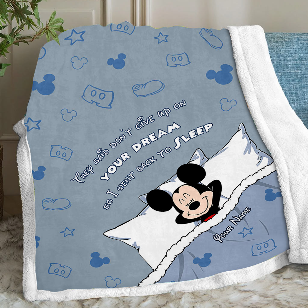 Personalized Mouse Blanket Custom Name Gift for Graduation Blanket GradoCreations