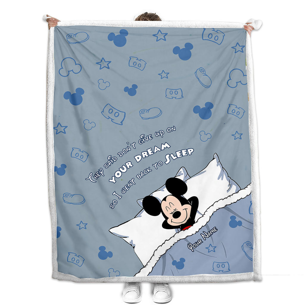 Personalized Mouse Blanket Custom Name Gift for Graduation Blanket GradoCreations