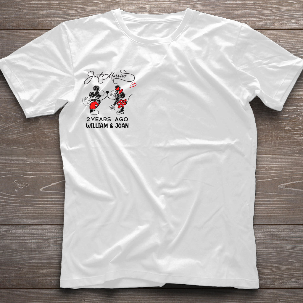 Personalized Just Married Couple T-Shirt & Hoodie Gift T-shirt & Hoodie GradoCreations