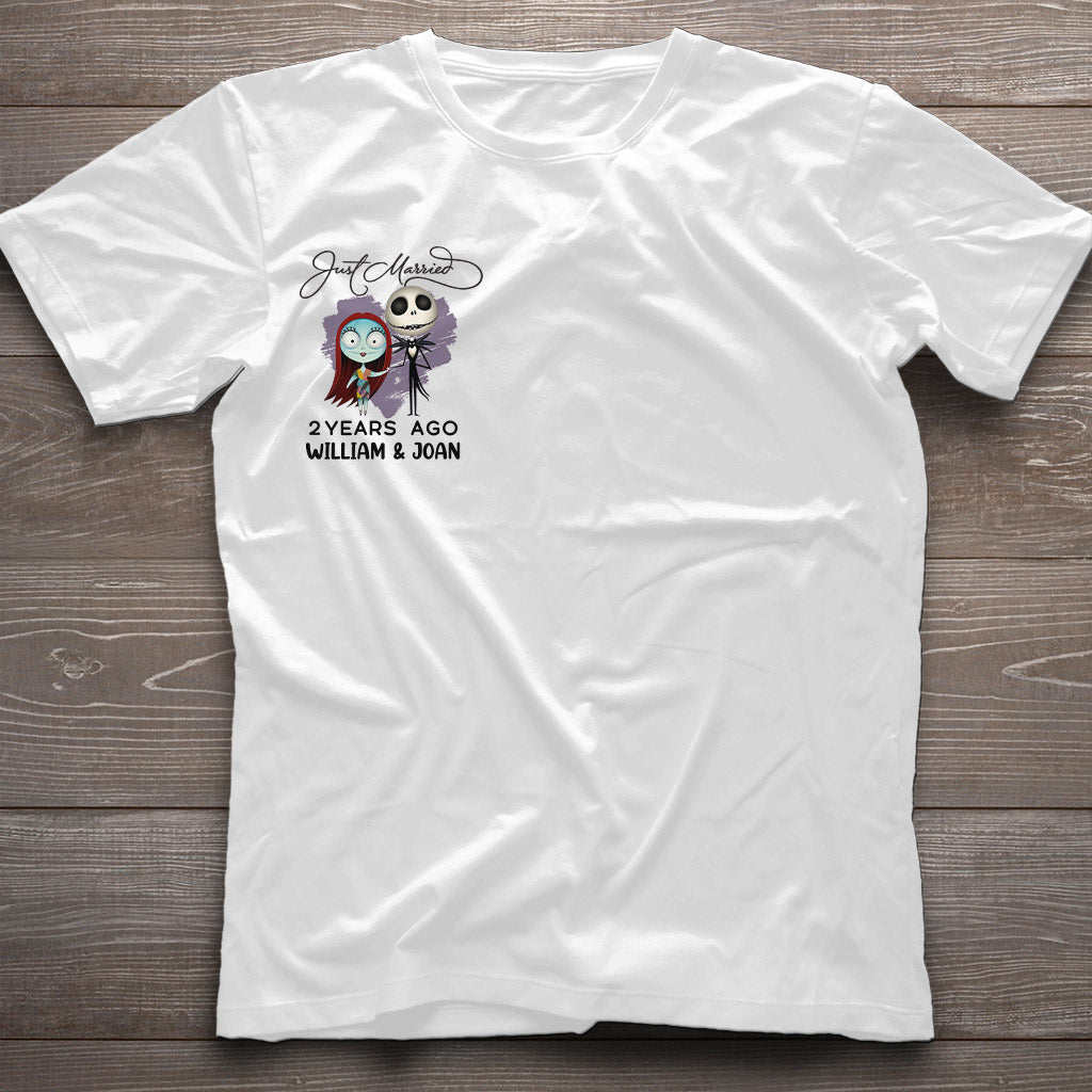 Personalized Just Married Couple T-shirt & Hoodie Gift T-shirt & Hoodie GradoCreations