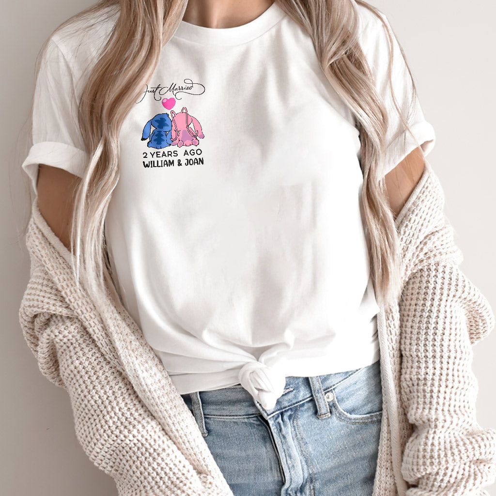 Personalized Just Married Couple T-Shirt & Hoodie Gift Idea T-shirt & Hoodie GradoCreations