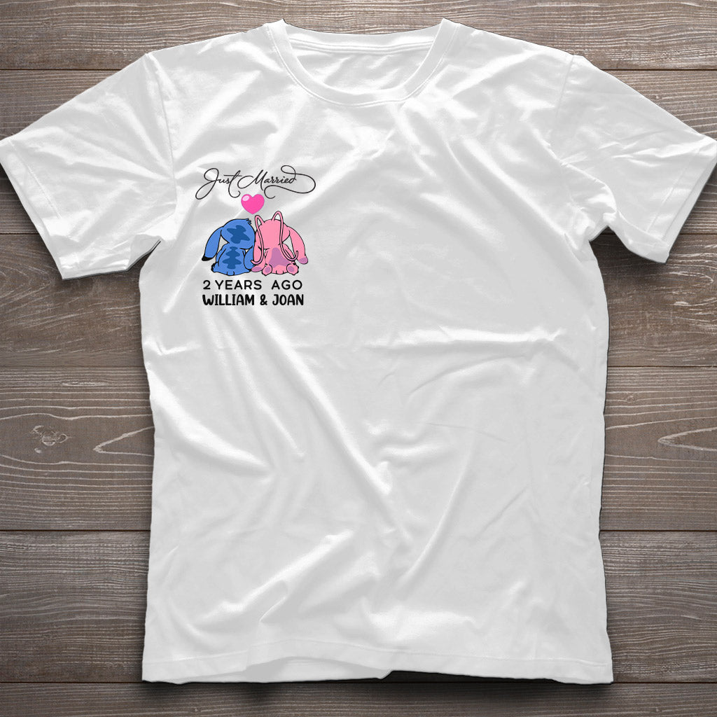 Personalized Just Married Couple T-Shirt & Hoodie Gift Idea T-shirt & Hoodie GradoCreations