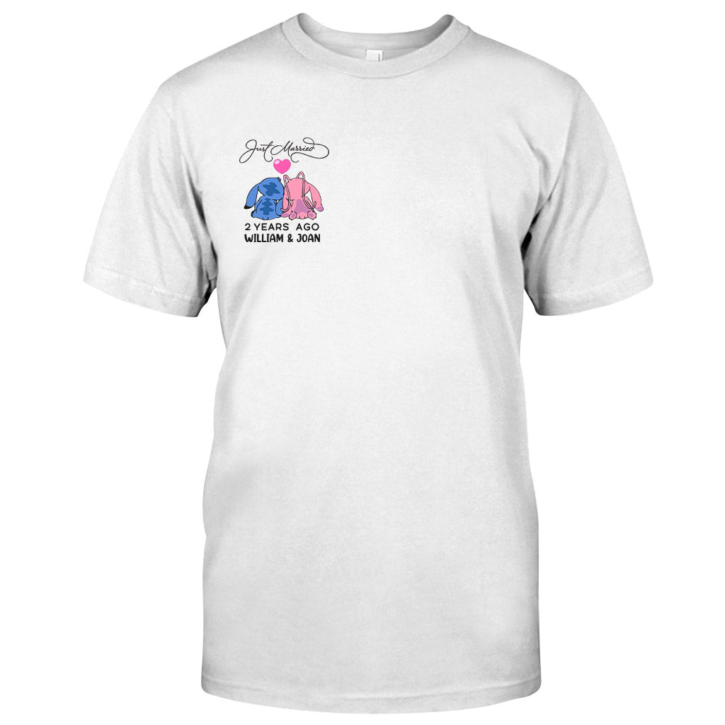 Personalized Just Married Couple T-Shirt & Hoodie Gift Idea T-shirt & Hoodie GradoCreations