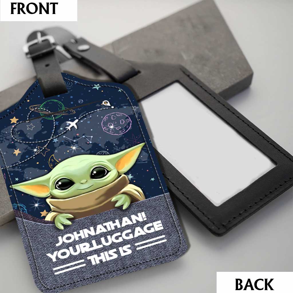 Personalized Leather Luggage Tag Custom Name Funny Gift Leather Luggage Tag GradoCreations