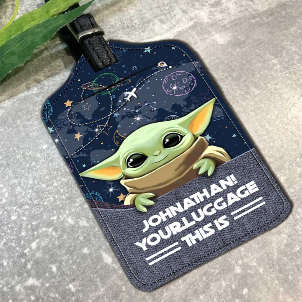 Personalized Leather Luggage Tag Custom Name Funny Gift Leather Luggage Tag GradoCreations