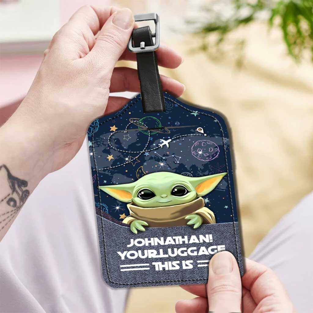 Personalized Leather Luggage Tag Custom Name Funny Gift Leather Luggage Tag GradoCreations