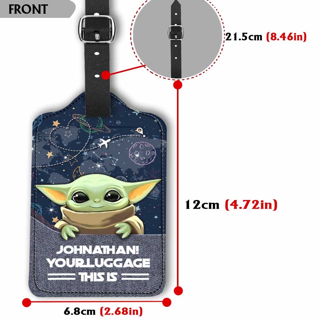 Personalized Leather Luggage Tag Custom Name Funny Gift Leather Luggage Tag GradoCreations