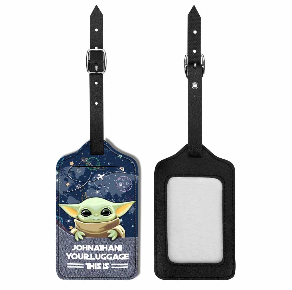 Personalized Leather Luggage Tag Custom Name Funny Gift Leather Luggage Tag GradoCreations