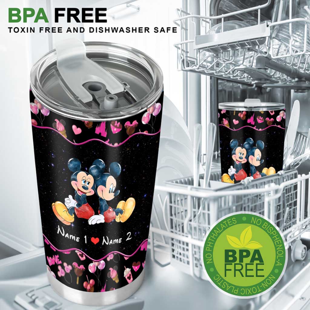 Personalized LGBT Support Tumbler Custom Couple Gift for Anniversary Tumbler GradoCreations