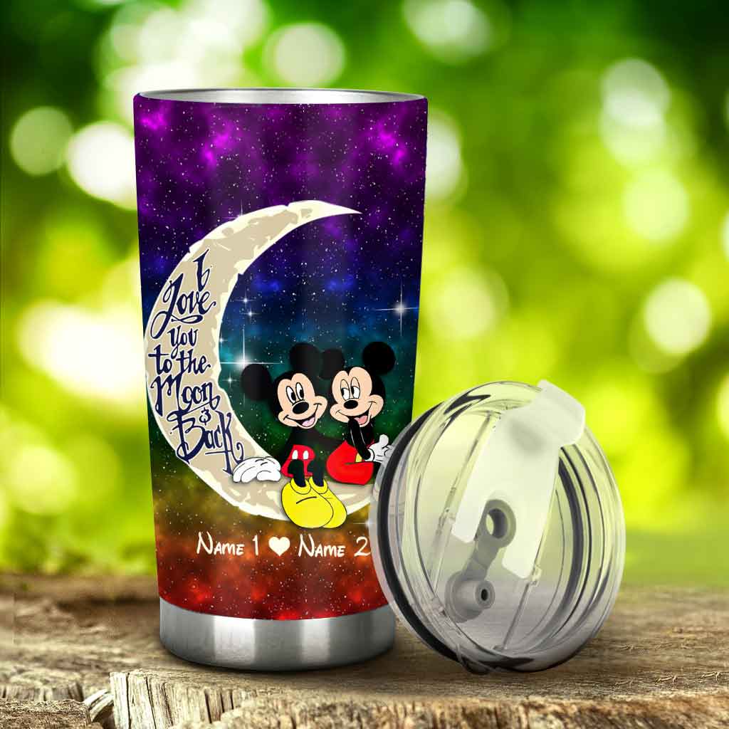 Personalized LGBT Couple Tumbler with Custom Names | Unique Love Gift Tumbler GradoCreations
