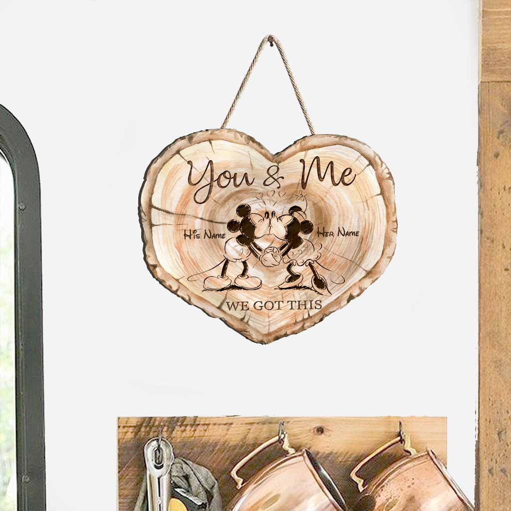 Personalized Wood Sign You & Me Custom Couple Gift for Wedding Wood Sign GradoCreations
