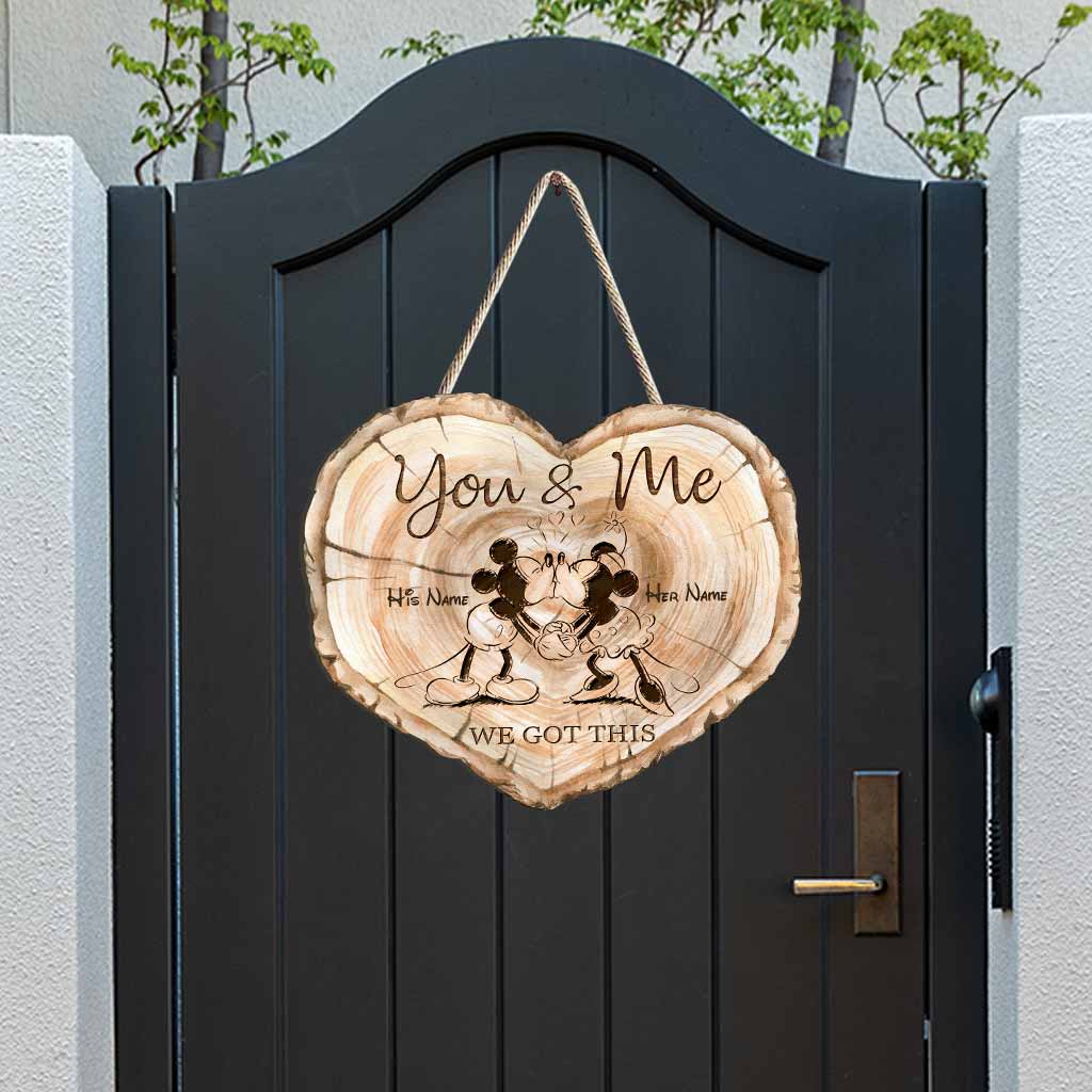 Personalized Wood Sign You & Me Custom Couple Gift for Wedding Wood Sign GradoCreations