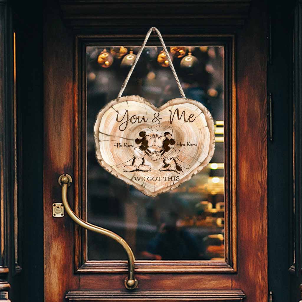 Personalized Wood Sign You & Me Custom Couple Gift for Wedding Wood Sign GradoCreations