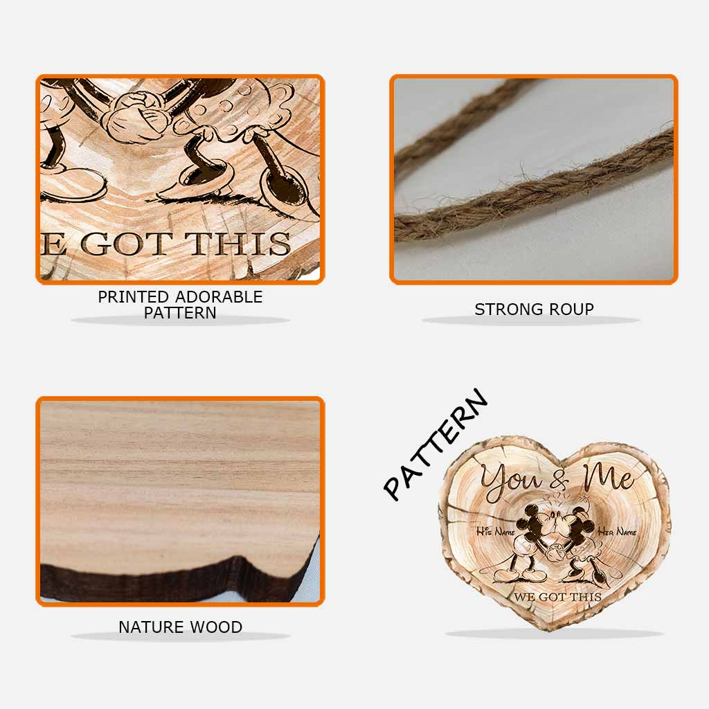 Personalized Wood Sign You & Me Custom Couple Gift for Wedding Wood Sign GradoCreations