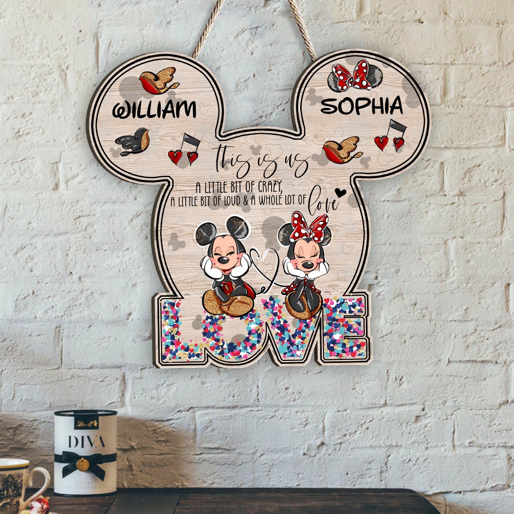 Personalized Couples Wood Sign This Is Us Decor Gift Wood Sign GradoCreations