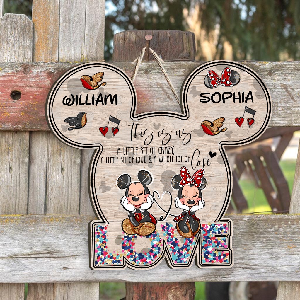 Personalized Couples Wood Sign This Is Us Decor Gift Wood Sign GradoCreations