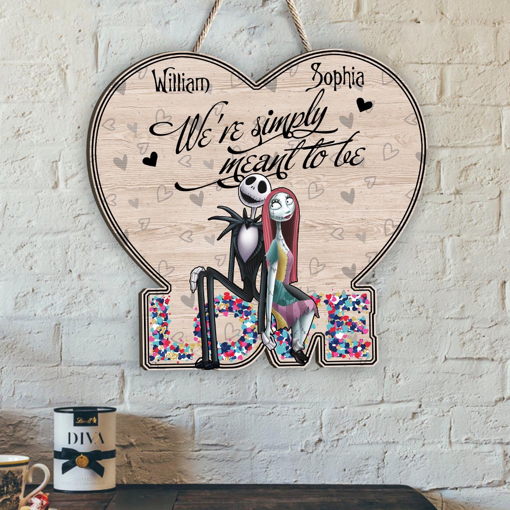 Personalized Couple Wood Sign Custom Name Heart Design Gift Wood Sign GradoCreations