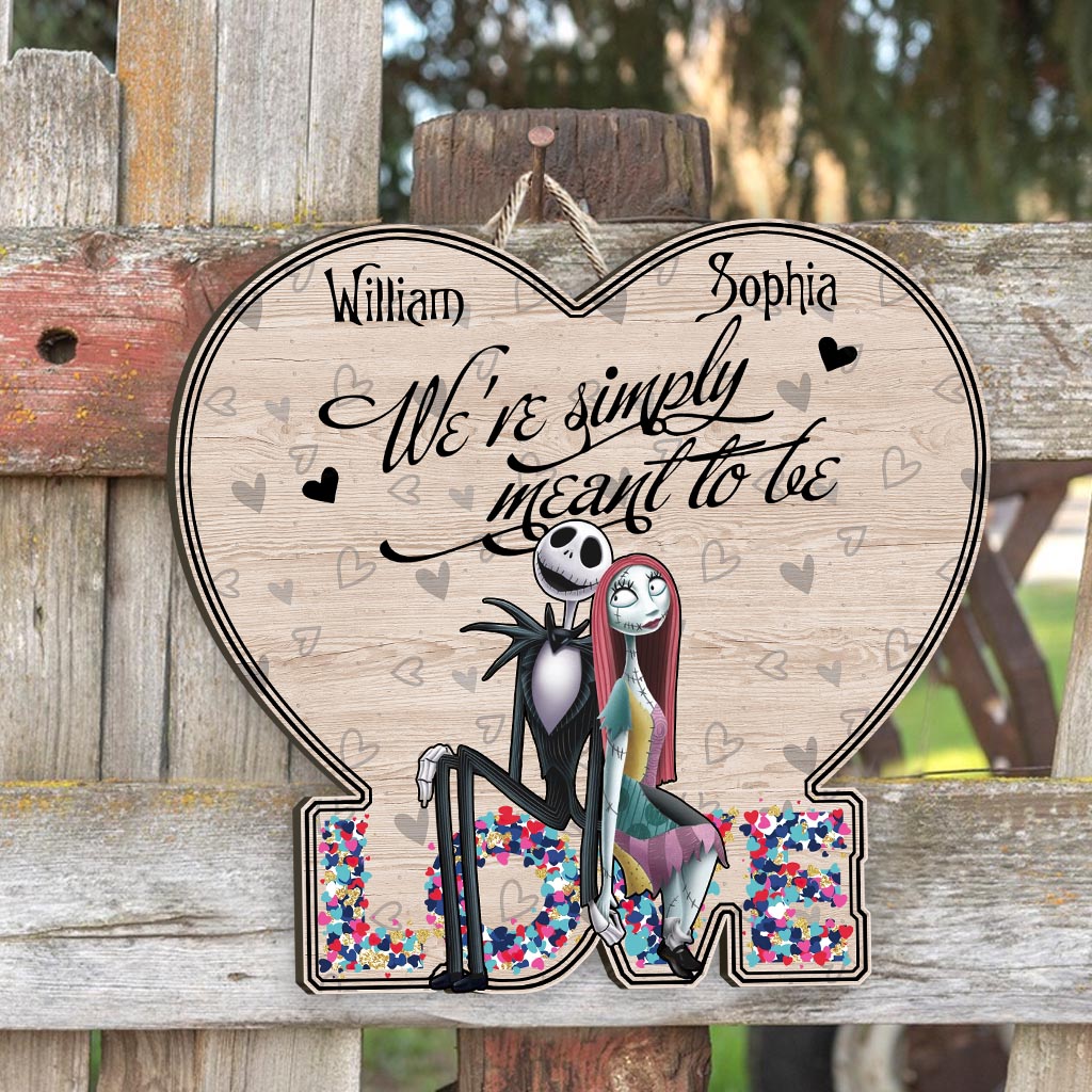 Personalized Couple Wood Sign Custom Name Heart Design Gift Wood Sign GradoCreations